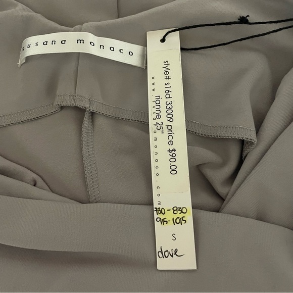 NEW Susana Monaco rianne dove gray long sleeve scoop back dress nwt 15930 - Picture 10 of 10